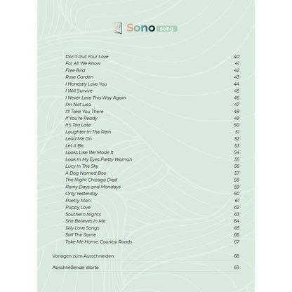 Zungentrommel Musikbuch - 50 Oldie Hits - 70er/80er/90er - Für alle Zungentrommeln in C-Dur mit 8 / 11 / 13 / 14 / 15 Zungen - PDF zum Download3
