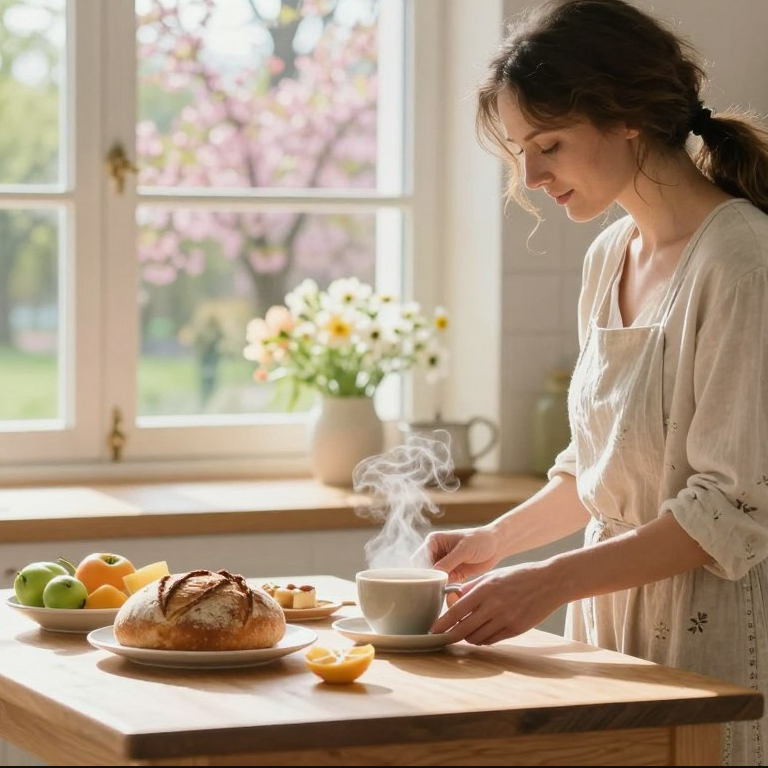 Morning Routine im Frühling