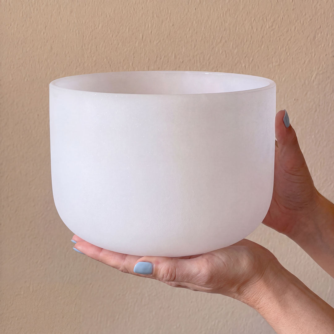 Sonobowl Kristallklangschale Frosted 10" - Ton G