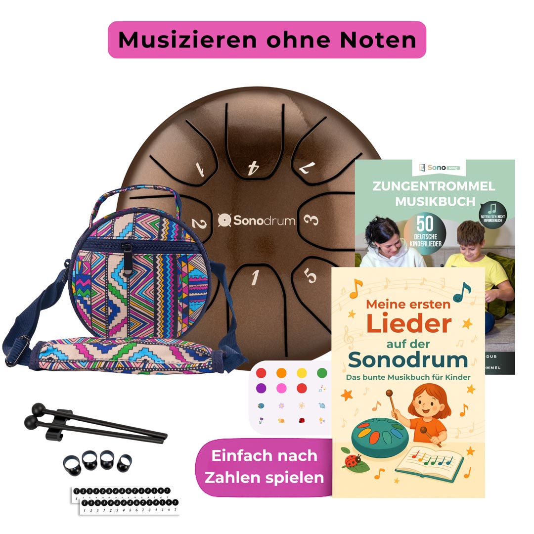 sonodrum standard 14cm kinder starter set bronze