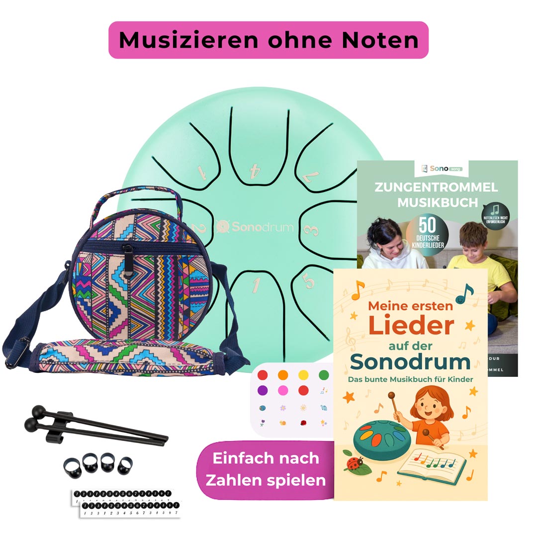 sonodrum standard 14cm kinder starter set hellblau