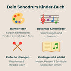 Kinder Musikbuch für Zungentrommel – einfache Lieder mit Farben und Bildern zum Mitspielen