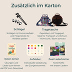 Komplettes Zubehör für Sonodrum Kinder Starter Set – Schlägel, Fingerschlägel und Schutzband