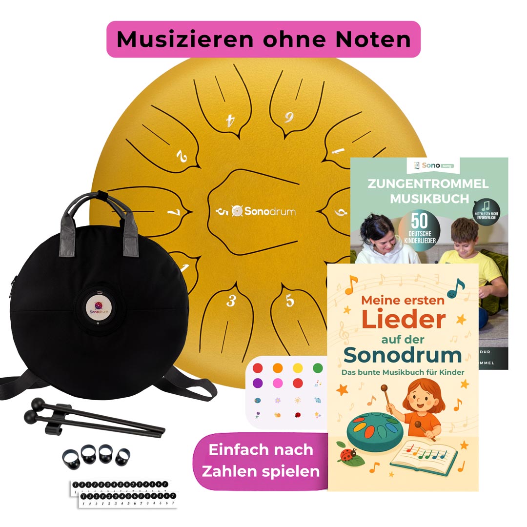 sonodrum standard 30cm kinder starter set gold