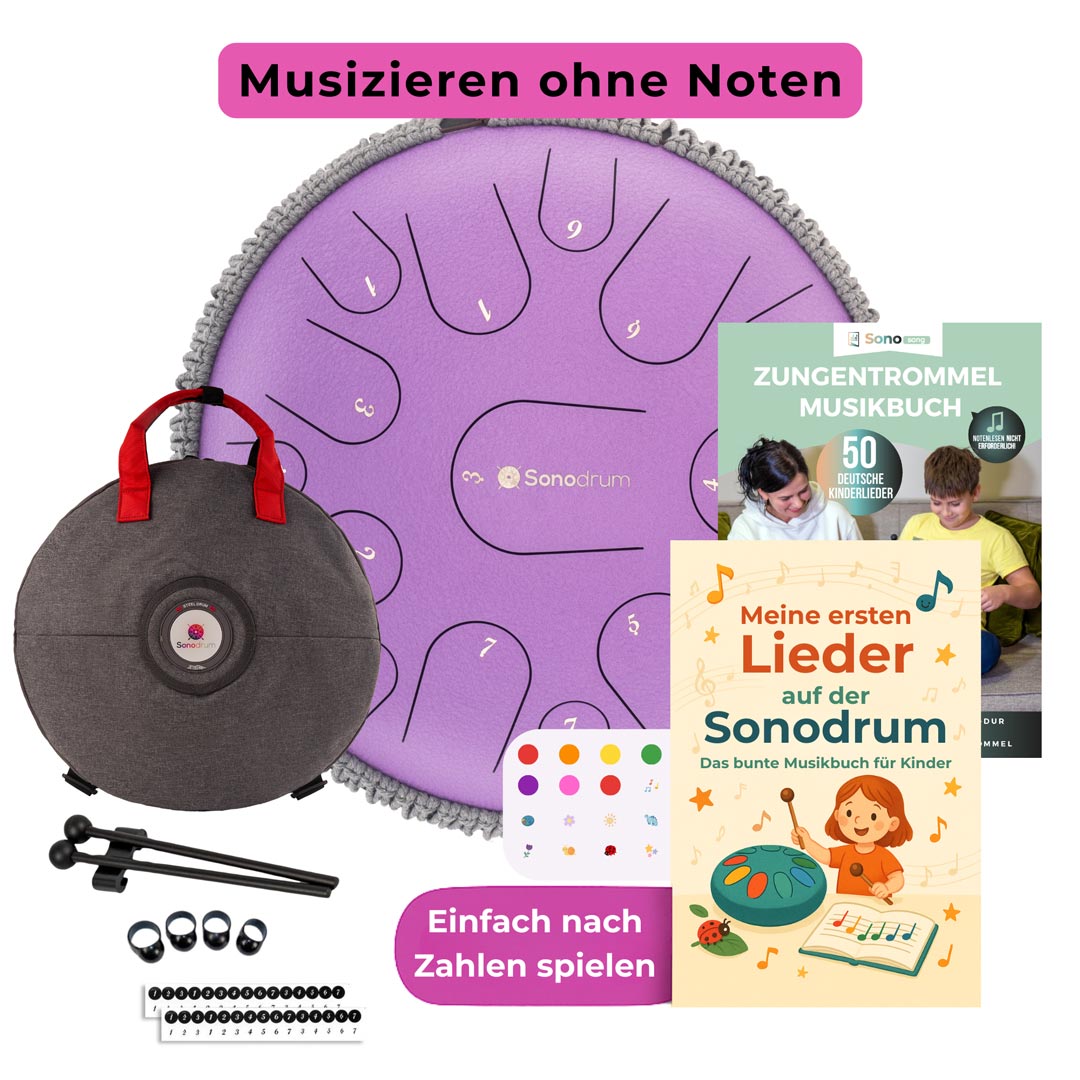 sonodrum premium kinder starter set flieder