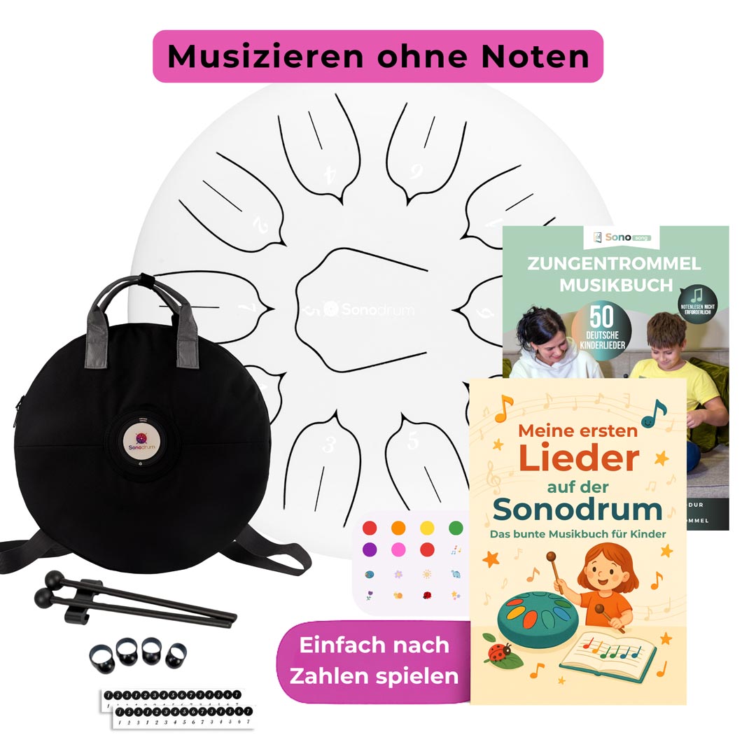 sonodrum standard 30cm kinder starter set weiß