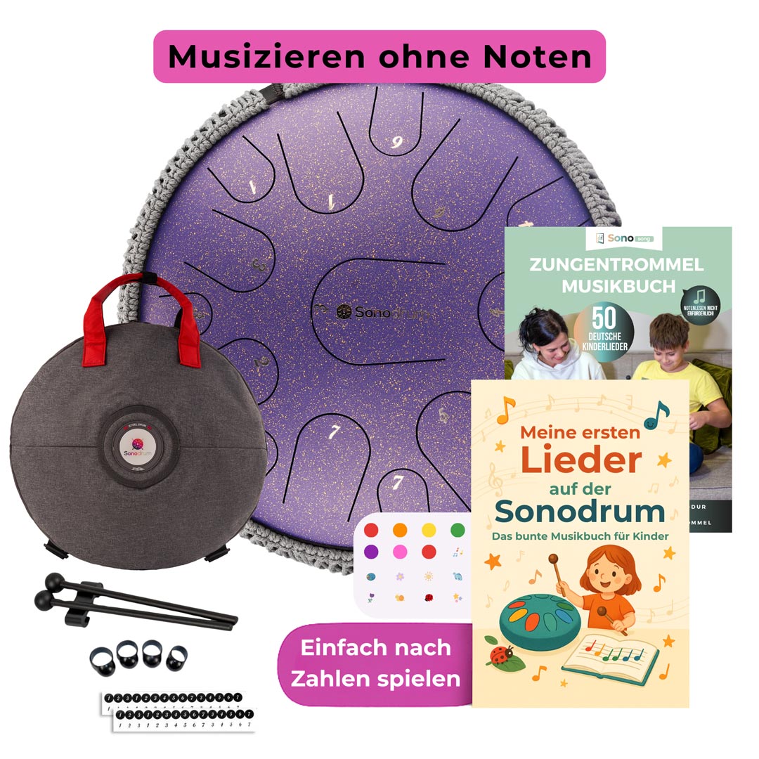 sonodrum premium kinder starter set lila