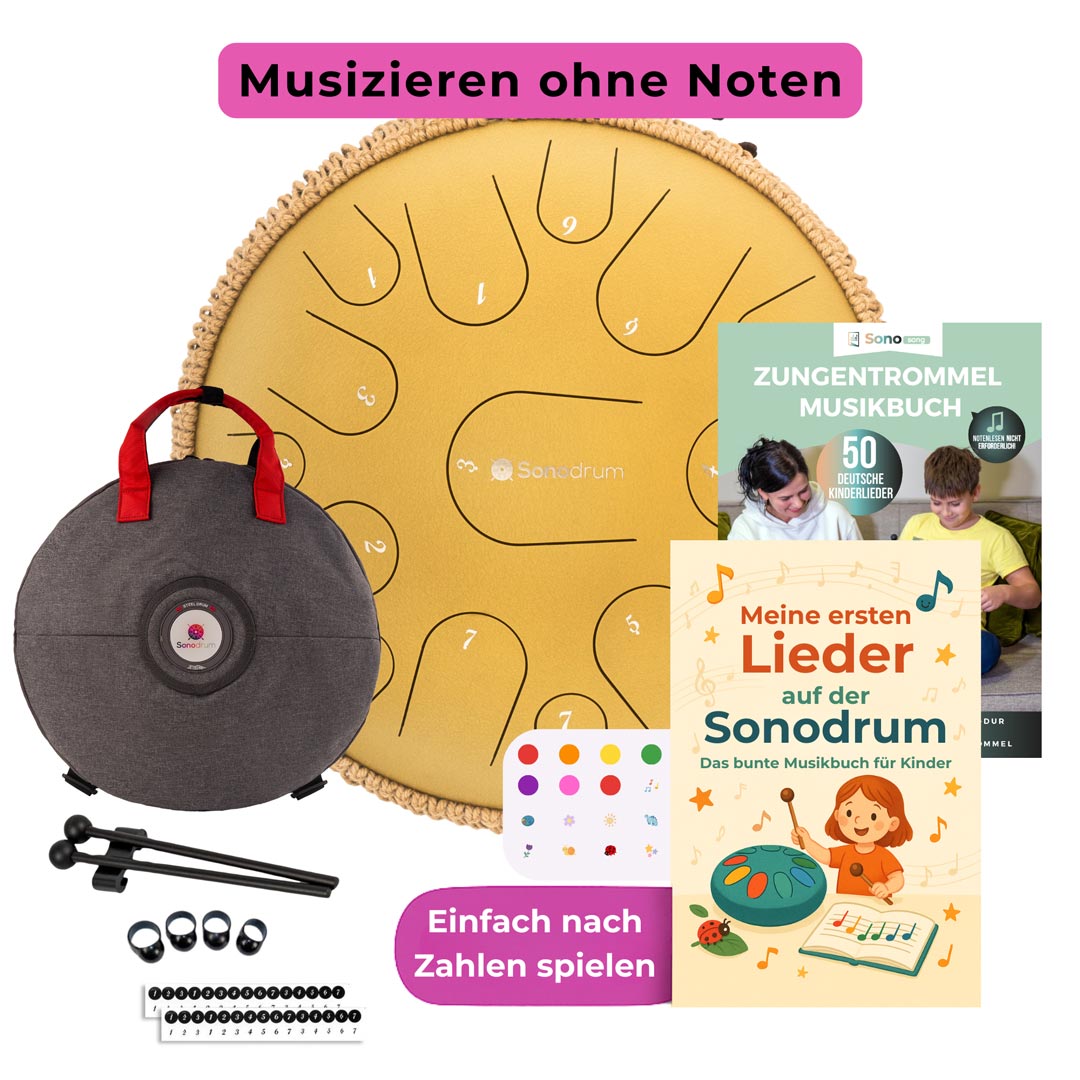 sonodrum premium kinder starter set gold