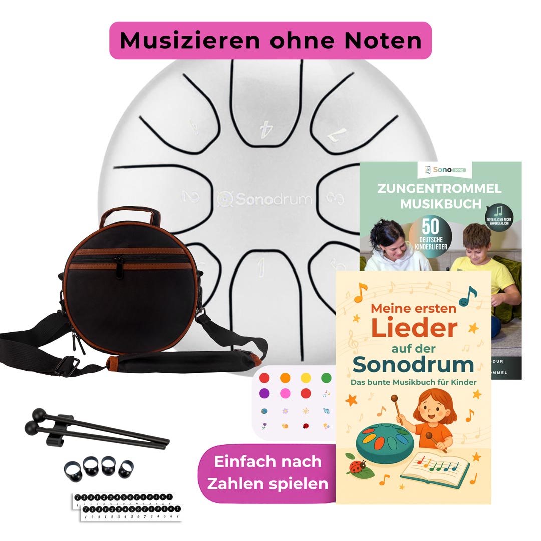 sonodrum standard 20cm kinder starter set weiß