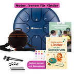 Sonodrum Kinder Starter Set – Zungentrommel mit bunter Tasche, Schlägeln und Zubehör