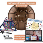 Sonodrum „Standard“ – Let’s Play Zungentrommel Kinder Starterset – Zungentrommel + Lernheft, Sticker & Videokurs | Floh im Ohr TV