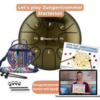 Sonodrum „Standard“ – Let’s Play Zungentrommel Kinder Starterset – Zungentrommel + Lernheft, Sticker & Videokurs | Floh im Ohr TV