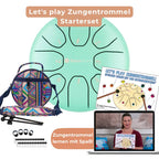 Sonodrum „Standard“ – Let’s Play Zungentrommel Kinder Starterset – Zungentrommel + Lernheft, Sticker & Videokurs | Floh im Ohr TV