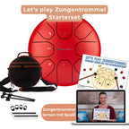 Sonodrum „Standard“ – Let’s Play Zungentrommel Kinder Starterset – Zungentrommel + Lernheft, Sticker & Videokurs | Floh im Ohr TV