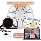 Sonodrum „Standard“ – Let’s Play Zungentrommel Kinder Starterset – Zungentrommel + Lernheft, Sticker & Videokurs | Floh im Ohr TV