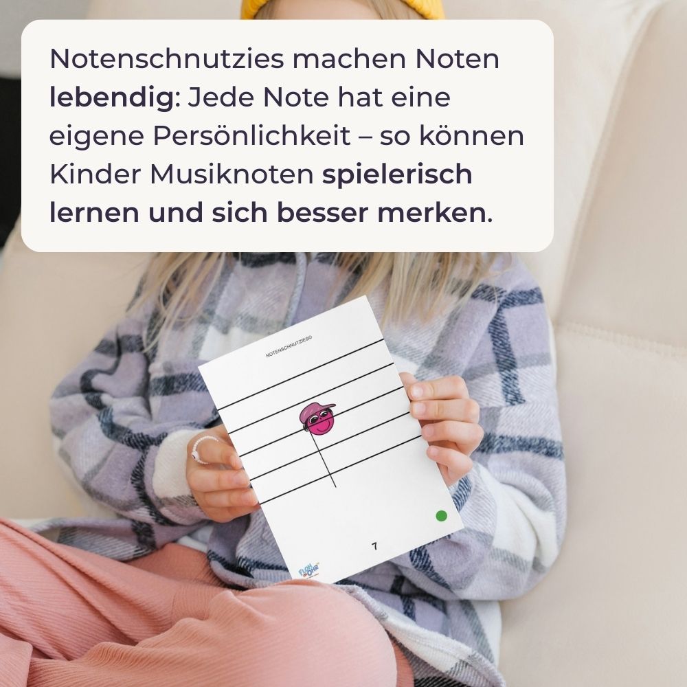 Sonodrum Notenschnutzies Pocket A6 - Lernkarten Einzelnoten A6 - Floh im Ohr TV2