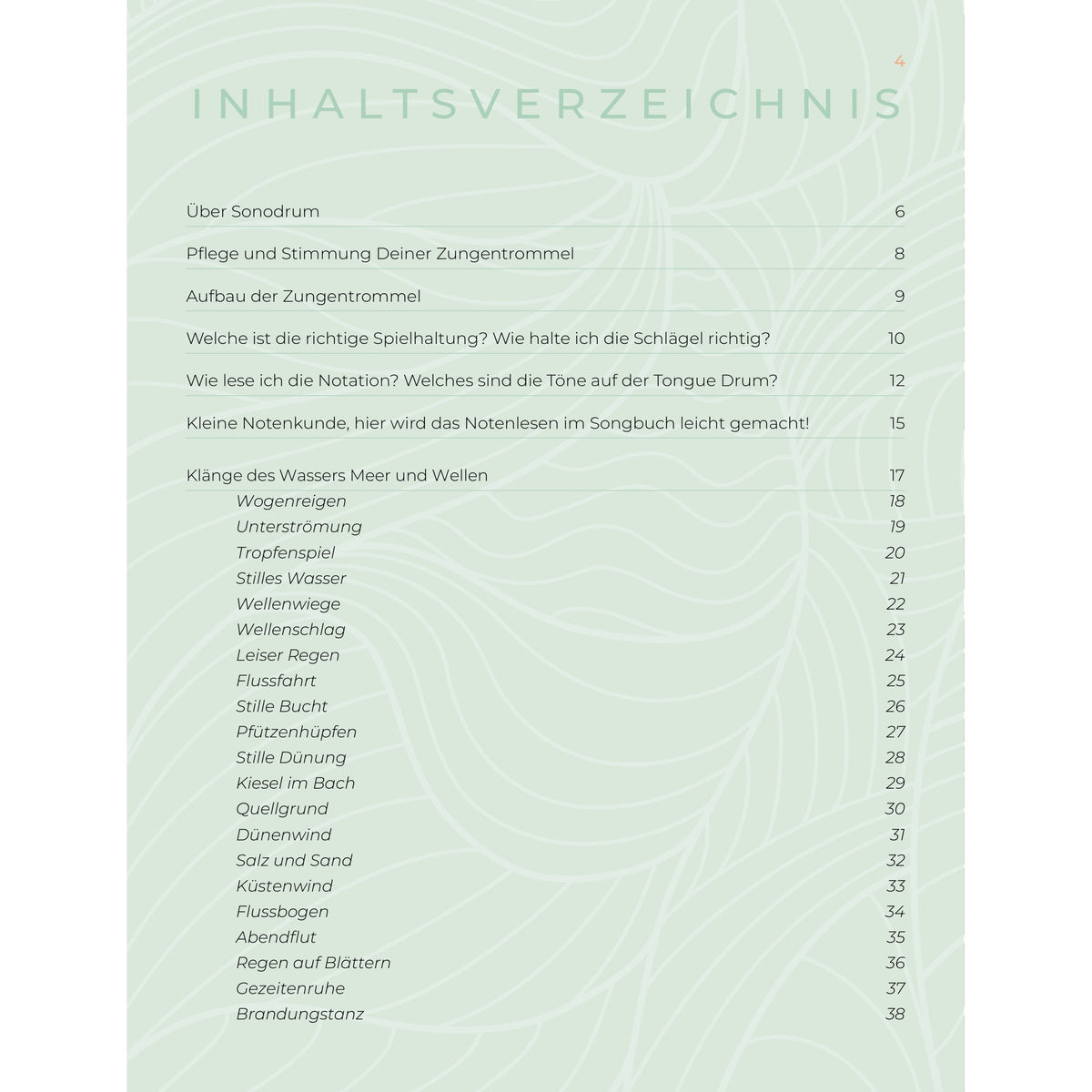 Zungentrommel Musikbuch - 50 Klänge des Wassers - Für Zungentrommeln in C-Dur - PDF zum Download