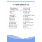 Kalimba Musikbuch - 50 Classic Songs - Für alle Kalimbas in C-Dur mit 17 / 21 Tasten - PDF zum Download - Inhaltsverzeichnis