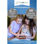 Kalimba Musikbuch - 50 Deutsche Weihnachtslieder - Für alle Kalimbas in C-Dur mit 17 / 21 Tasten - PDF zum Download - Coverbild