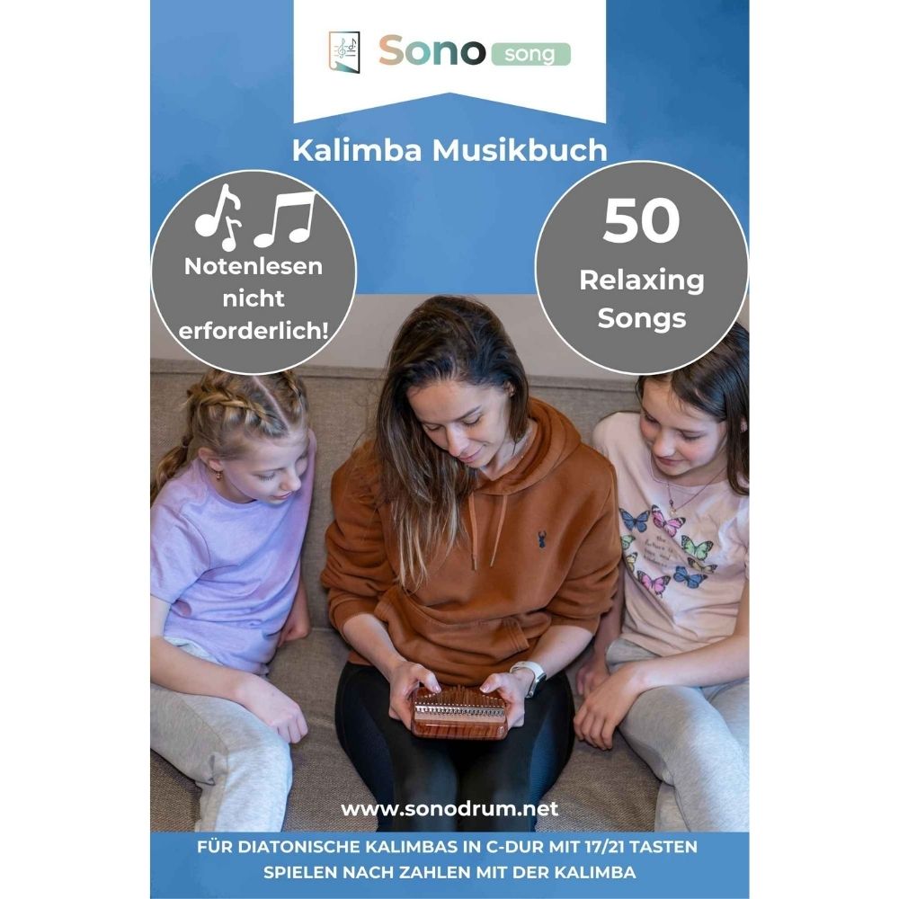 Kalimba Musikbuch - 50 Relaxing Songs - Für alle Kalimbas in C-Dur mit