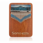 Kalimba mit Notenaufklebern - Sticker-Set für einfache Kalimba-Beschriftung und Musiknotenerkennung