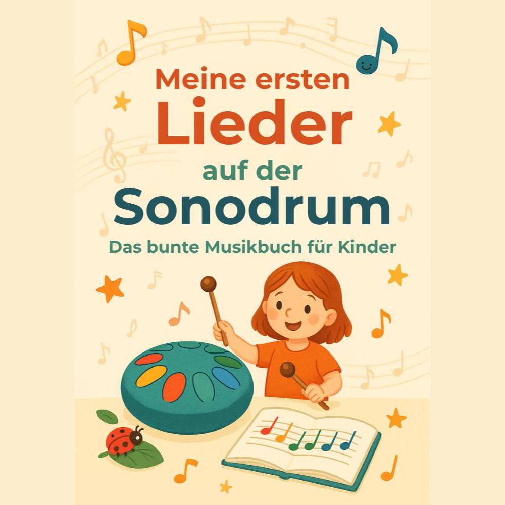 Musikbuch Kinderbundle „Meine ersten Lieder auf der Sonodrum“ – 50 bunte Kinderlieder für Zungentrommel
