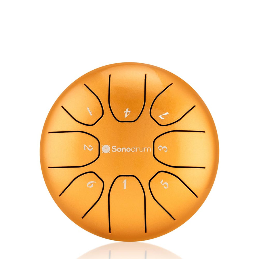 Sonodrum Zungentrommel - "Standard" - Handgefertigt - (14cm / 20cm) - 8 Zungen - C-Dur
