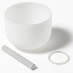 Sonodrum Kristallklangschale aus Quarzkristall – 432 Hz | Mattierte Klangschale für Meditation & Entspannung