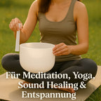 Sonodrum Kristallklangschale aus Quarzkristall – 432 Hz | Mattierte Klangschale für Meditation & Entspannung