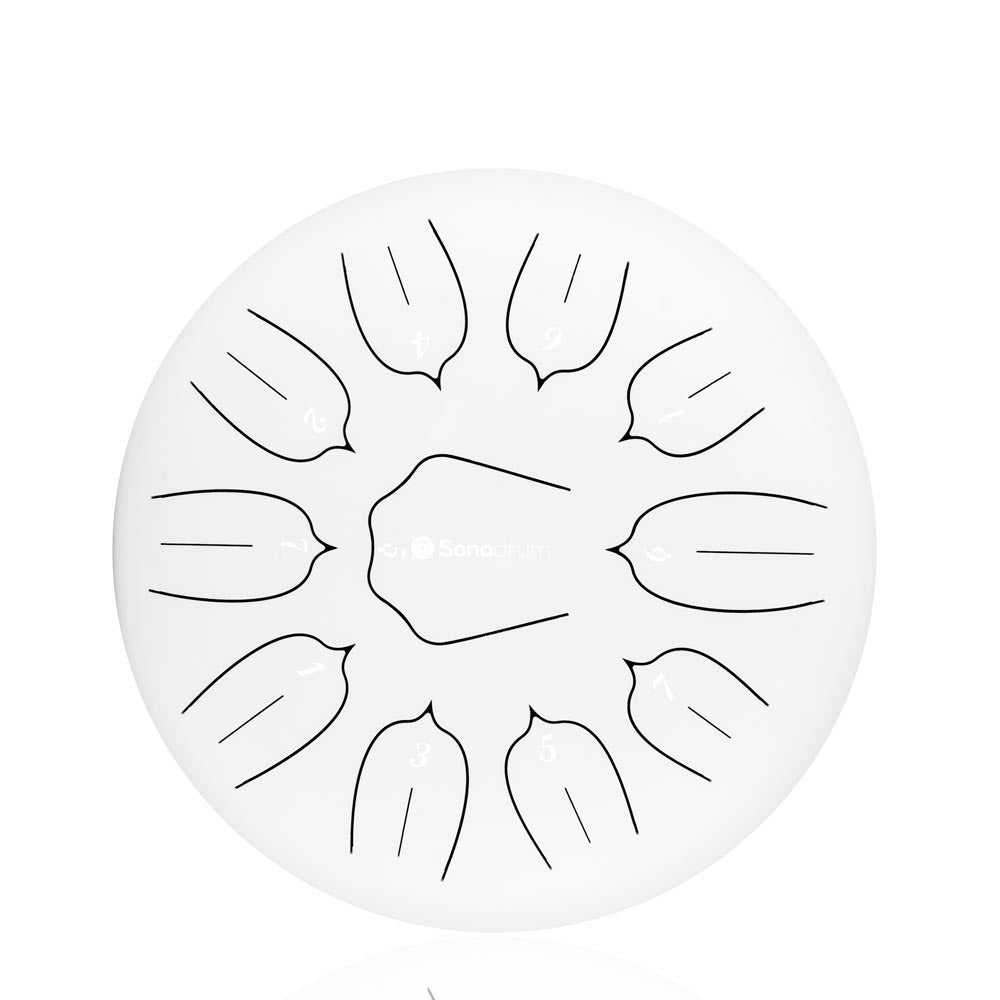 SonodrumStandard30cm-Zungentrommel-TongueDrum-D-Dur-Weiss