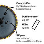 SonodrumZungentrommel--Exclusive--Handgefertigt-38cm-14Zungen-C-Dur-Infos, All