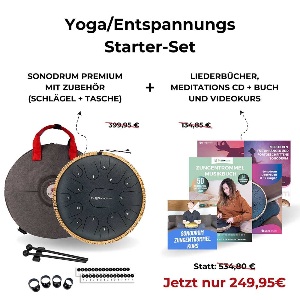 SonodrumZungentrommel-Yoga_Entspannungs-Starter-Set-Dunkelblau