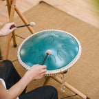 SonodrumZungentrommel-_Meditation_-Handgefertigt-35_5cm-15Zungen-C-Dur-432HzGruen6
