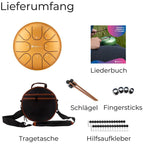 SonodrumZungentrommelStandardGold20cmC-DurTongueDrumLieferumfang