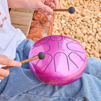 SonodrumZungentrommelStandardLila20cmC-Dur-Handgefertigt-8Zungen-C-Dur-Schlagel