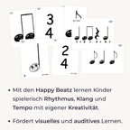 Sonodrum Happy Beatz - Rhythmus-Lernkarten A5/A6 - Floh im Ohr TV - 4