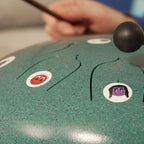 Sonodrum Let’s Play Zungentrommel - Stickerbogen einzeln für alle 8-Zungen Zungentrommeln (C1–C2) - Floh im Ohr TV 3