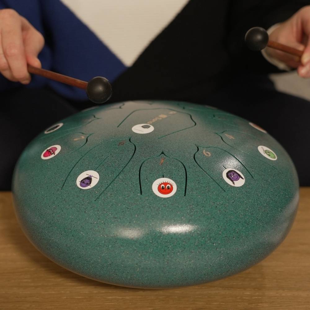 Sonodrum Let’s Play Zungentrommel - Stickerbogen einzeln für alle 8-Zungen Zungentrommeln (C1–C2) - Floh im Ohr TV 4