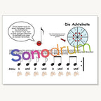 Sonodrum Let’s Play Zungentrommel – Spielend lernen mit den Notenschnutzies Heft ohne Notensticker - Floh im Ohr TV 8
