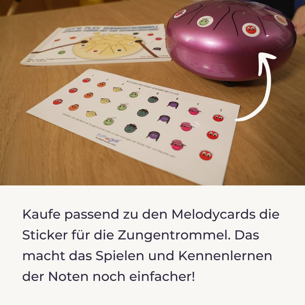 Sonodrum Notenschnutzies Melodycards A6 - Tonfolgen - Floh im Ohr TV 8