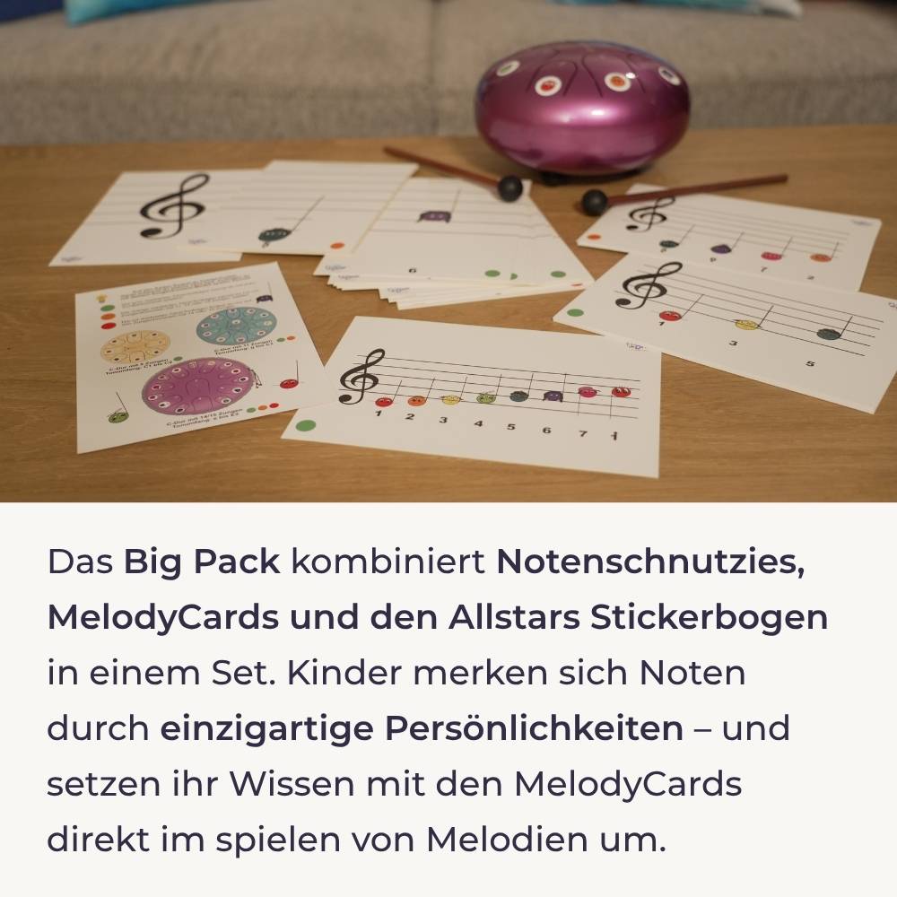 Sonodrum Notenschnutzies Violinschnutzies - Big Pack A5 Lernkarten - Floh im Ohr TV neu 2