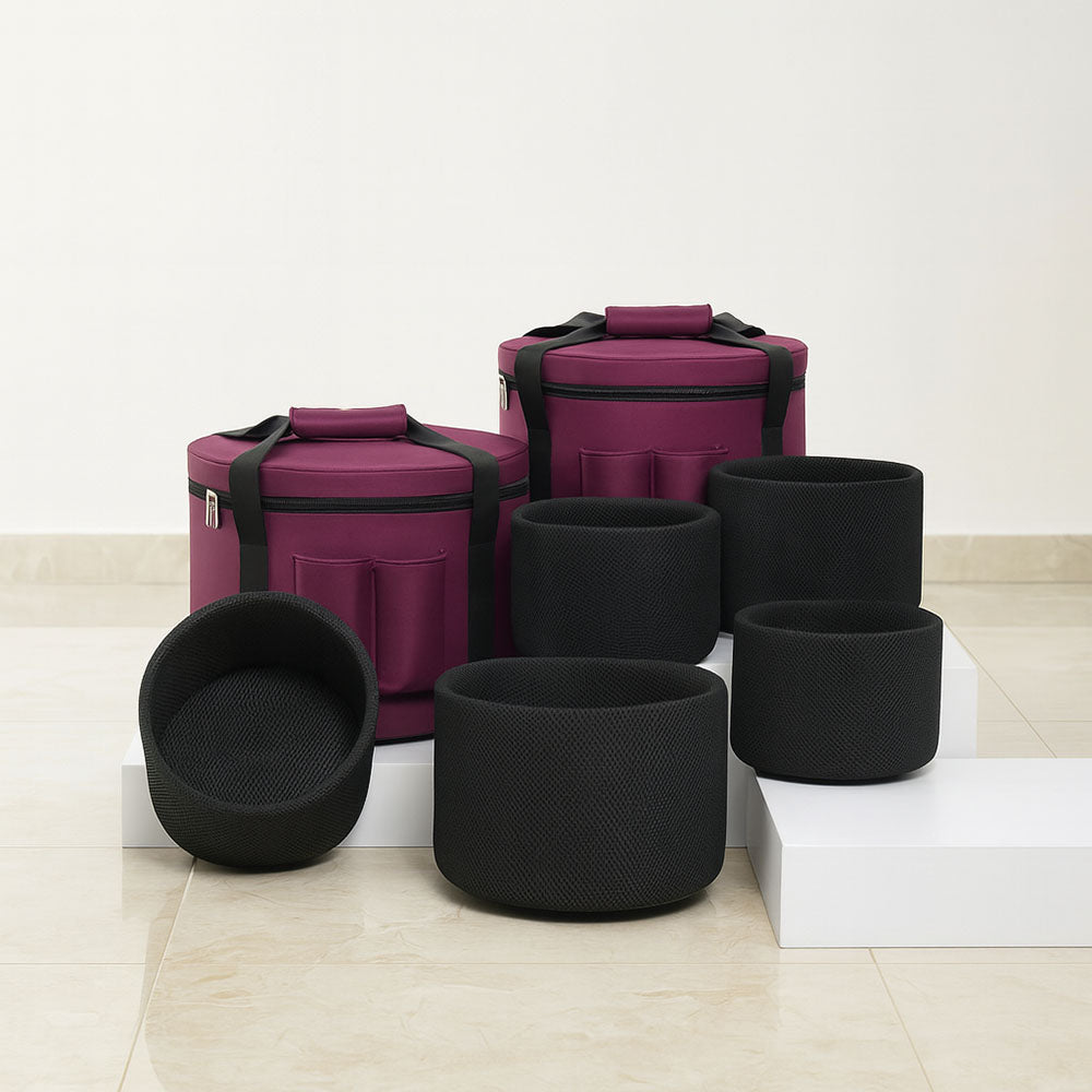 Sonodrum Transporttasche „Lila“ – Gepolsterte Tragetasche für Kristallklangschalen2