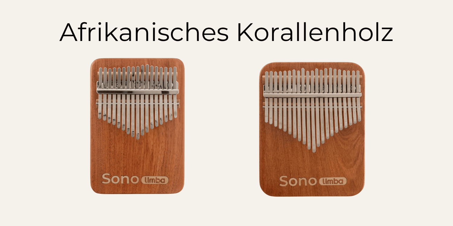 Sonolimba Kalimba 17/21 Tasten Afrikanisches Korallenholz