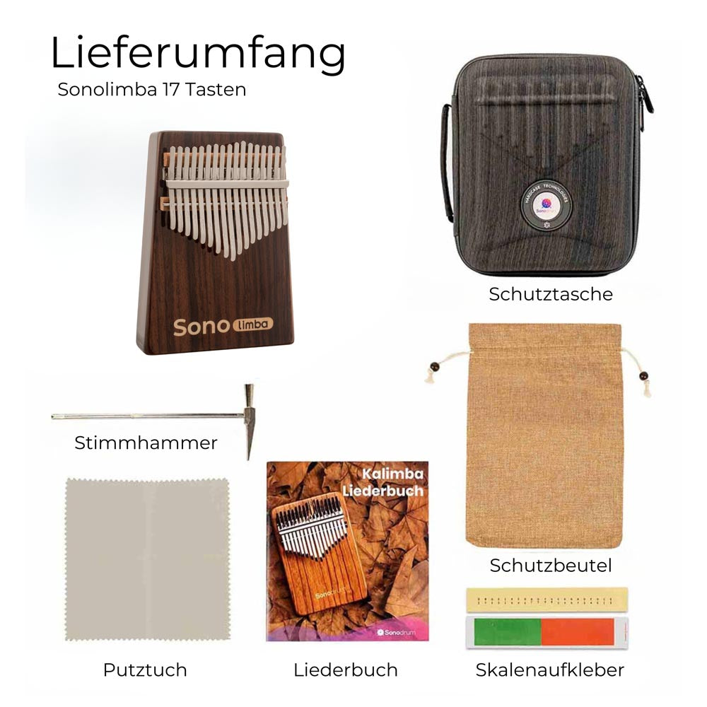 Sonolimba_Kalimba_17Tasten_Rosenholz_C-Dur_Lieferumfang
