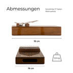 Sonolimba_Kalimba_17Tasten_Walnussholz_C-Dur_Abmessungen