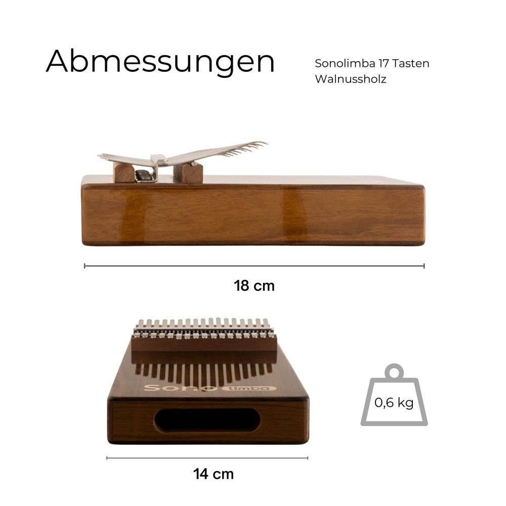 Sonolimba_Kalimba_17Tasten_Walnussholz_C-Dur_Abmessungen