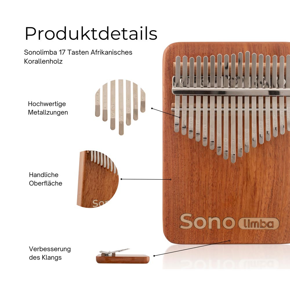 Sonolimba_Kalimba_17Tasten_afrikanisches_Korallenholz_C-Dur_Details