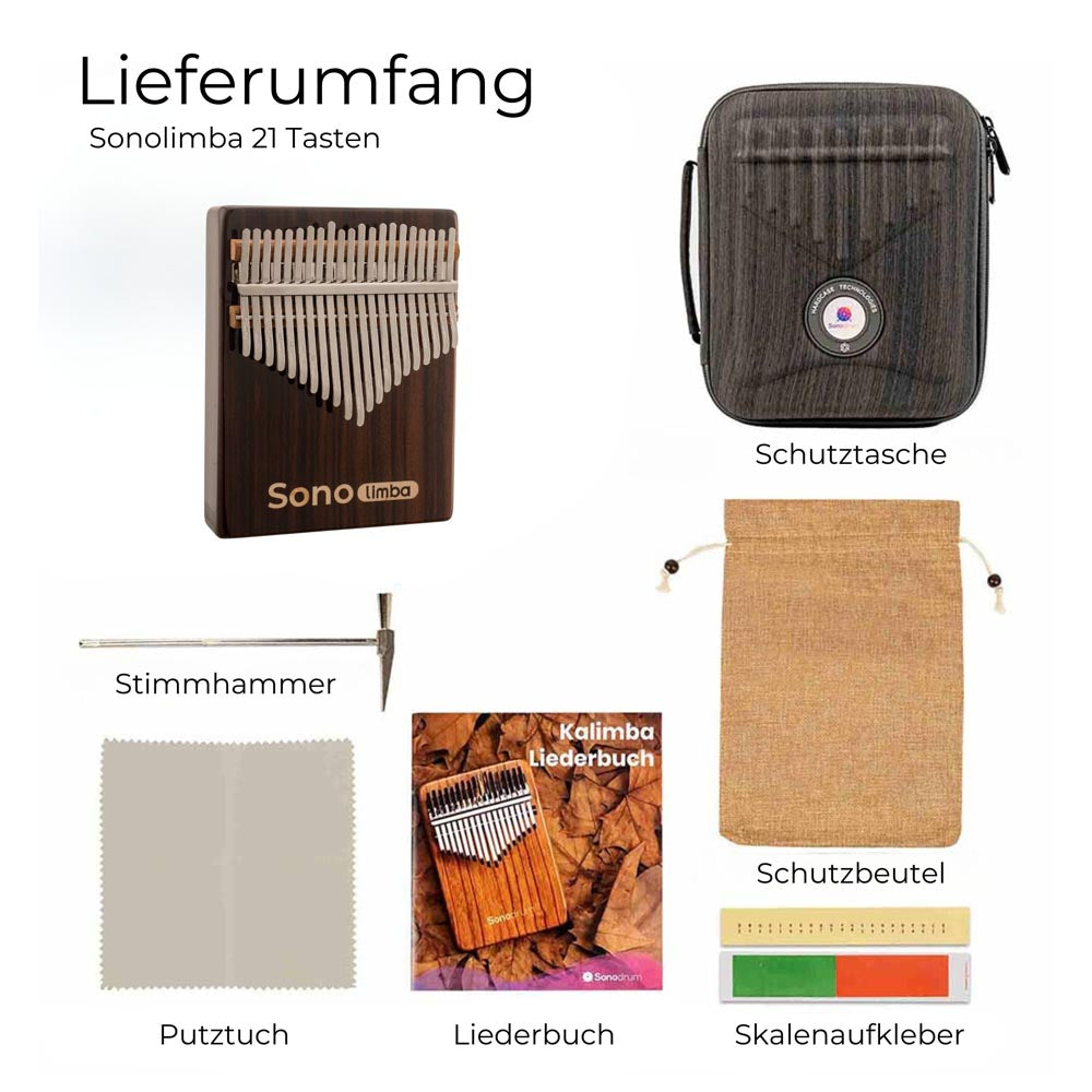 Sonolimba_Kalimba_21Tasten_Rosenholz_C-Dur_Lieferumfang
