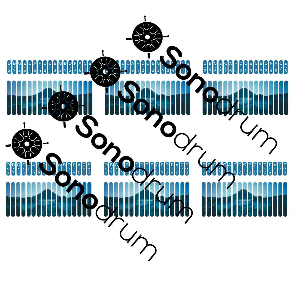 Kalimba Sticker Set - Printable note stickers for beginners ...