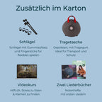 Sonodrum Stressbewältigungs Starter Set – Zungentrommel mit Tasche, Kursmaterialien und Zubehör für Stressabbau